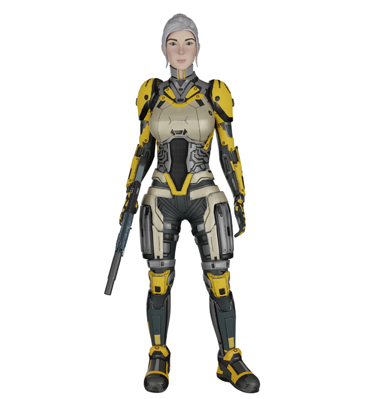 character Agent IVY from 4Sagez - Sci-Fi Game